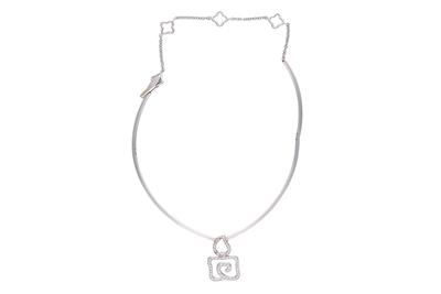 Collana con centrale con diamanti - Asta Preziosi Collana con centrale con diamanti - Asta Preziosi