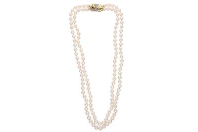 Collana con doppio filo di perle - Asta Preziosi Collana con doppio filo di perle - Asta Preziosi