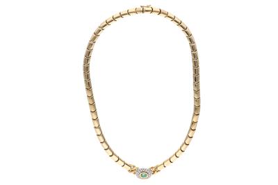 Collana con smeraldo e diamanti - Asta Preziosi Collana con smeraldo e diamanti - Asta Preziosi