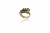 Anello con diamanti e smeraldi - Asta Preziosi Anello con diamanti e smeraldi - Asta Preziosi