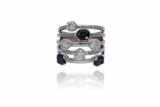 Anello con diamanti e zaffiri - Asta Preziosi Anello con diamanti e zaffiri - Asta Preziosi