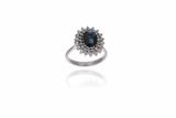 Anello con zaffiro e diamanti - Asta Preziosi Anello con zaffiro e diamanti - Asta Preziosi