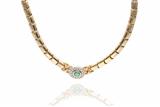 Collana con smeraldo e diamanti - Asta Preziosi Collana con smeraldo e diamanti - Asta Preziosi