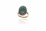 Anello con smeraldo e diamanti - Asta Preziosi Anello con smeraldo e diamanti - Asta Preziosi