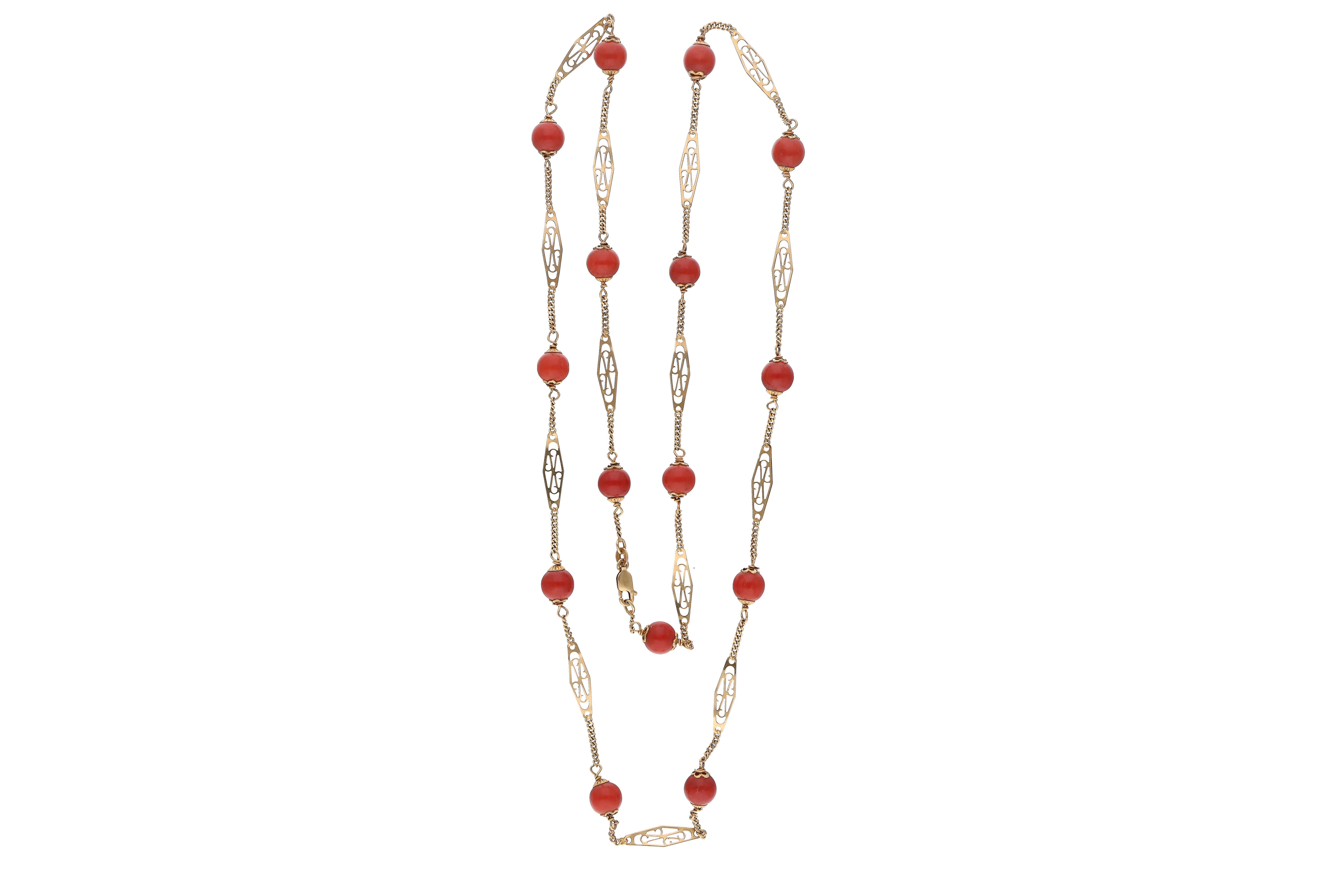 Collana con corallo - Asta Preziosi