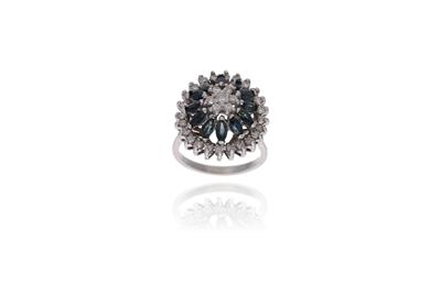 Anello con zaffiro e diamanti - Asta Preziosi Anello con zaffiro e diamanti - Asta Preziosi