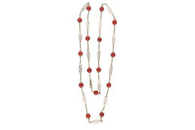 Collana con corallo - Asta Preziosi Collana con corallo - Asta Preziosi