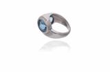 Anello con acquemarine e diamanti - Asta Preziosi Anello con acquemarine e diamanti - Asta Preziosi