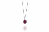 Collana con diamanti e rubino - Asta Preziosi Collana con diamanti e rubino - Asta Preziosi
