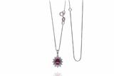 Collana con diamanti e rubino - Asta Preziosi Collana con diamanti e rubino - Asta Preziosi