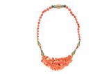 Parure collana e paio di orecchini con corallo e smalti - Asta Preziosi Parure collana e paio di orecchini con corallo e smalti - Asta Preziosi
