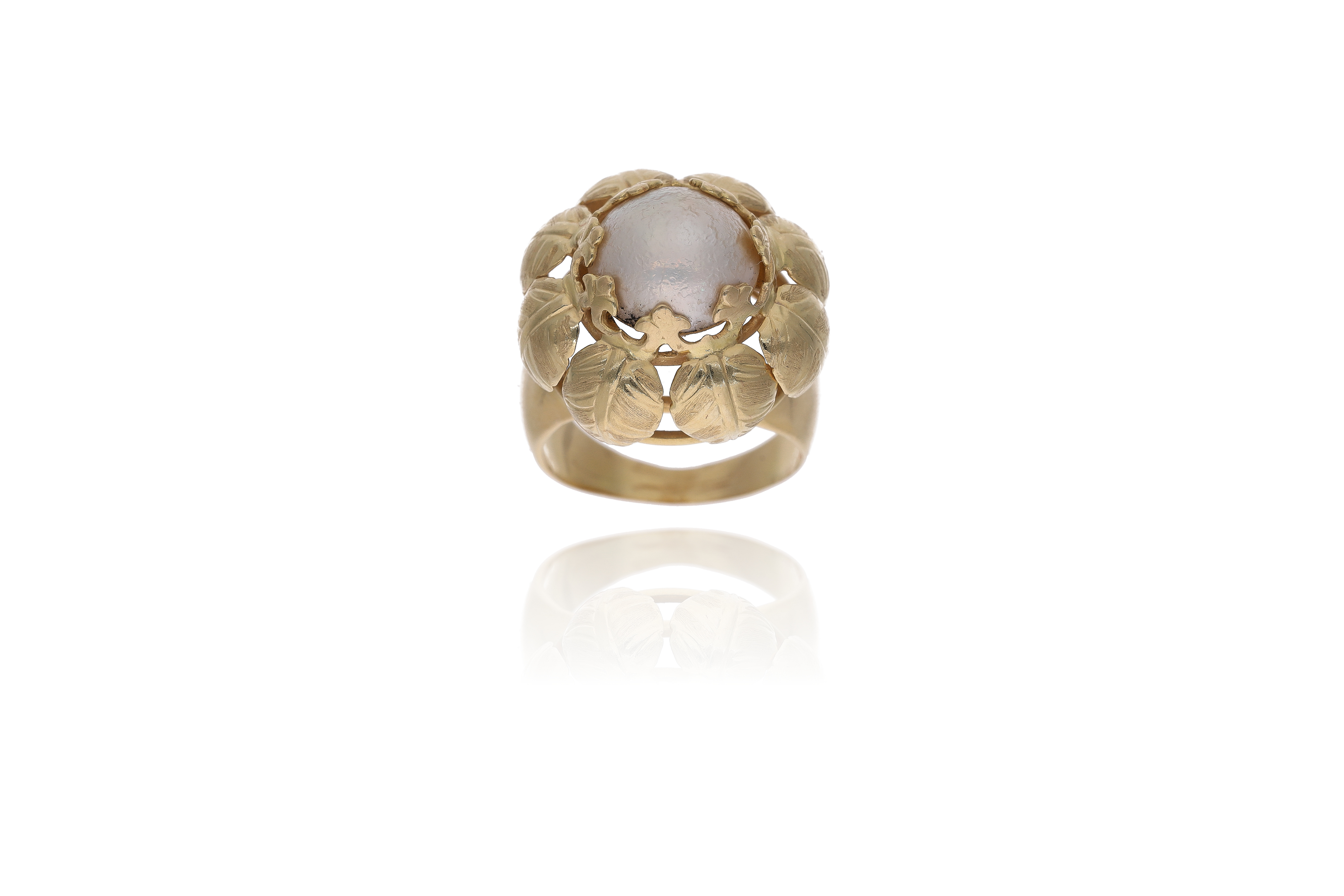 Anello con perla mabe' - Asta Preziosi
