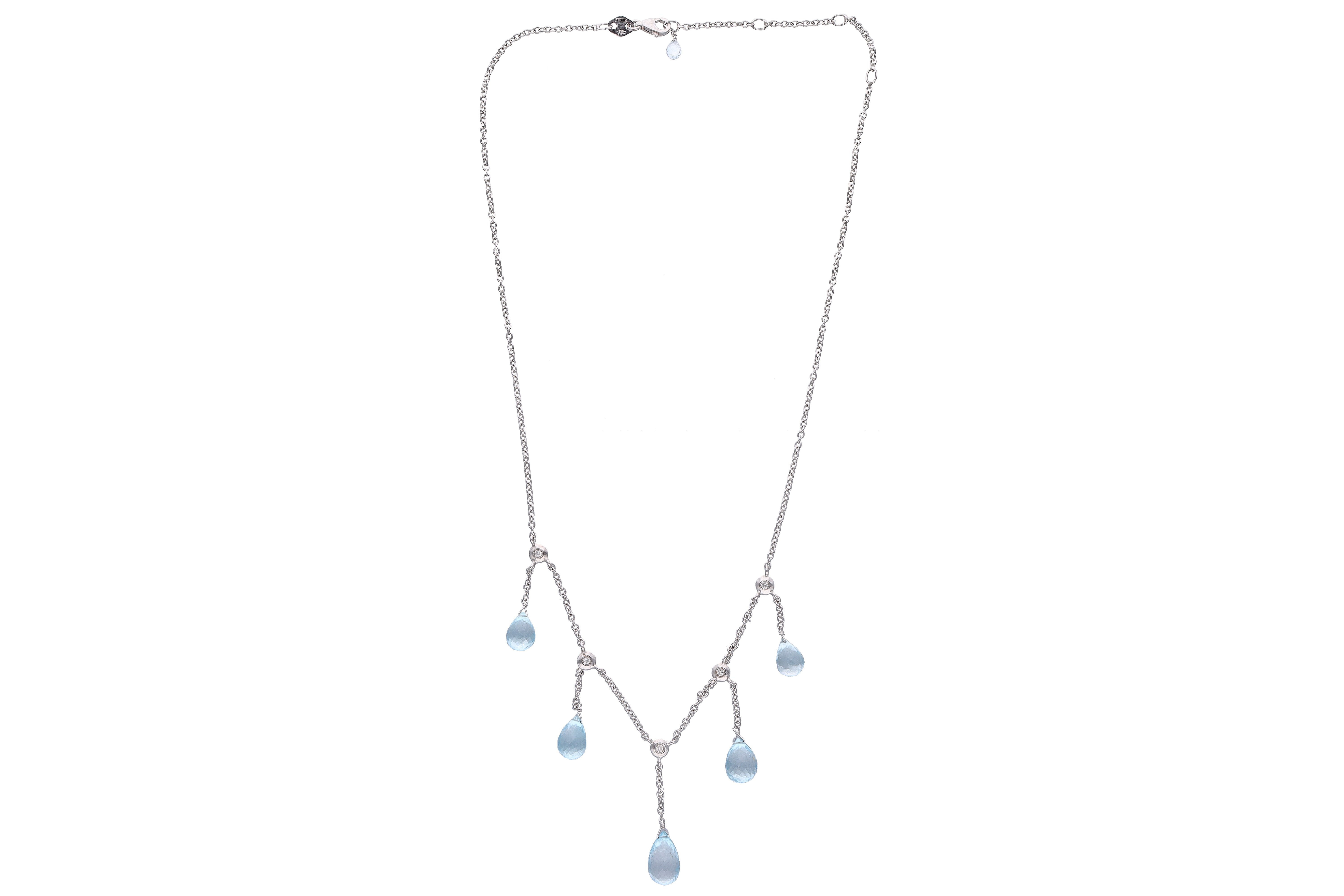 Collana con topazi e diamanti - Asta Preziosi
