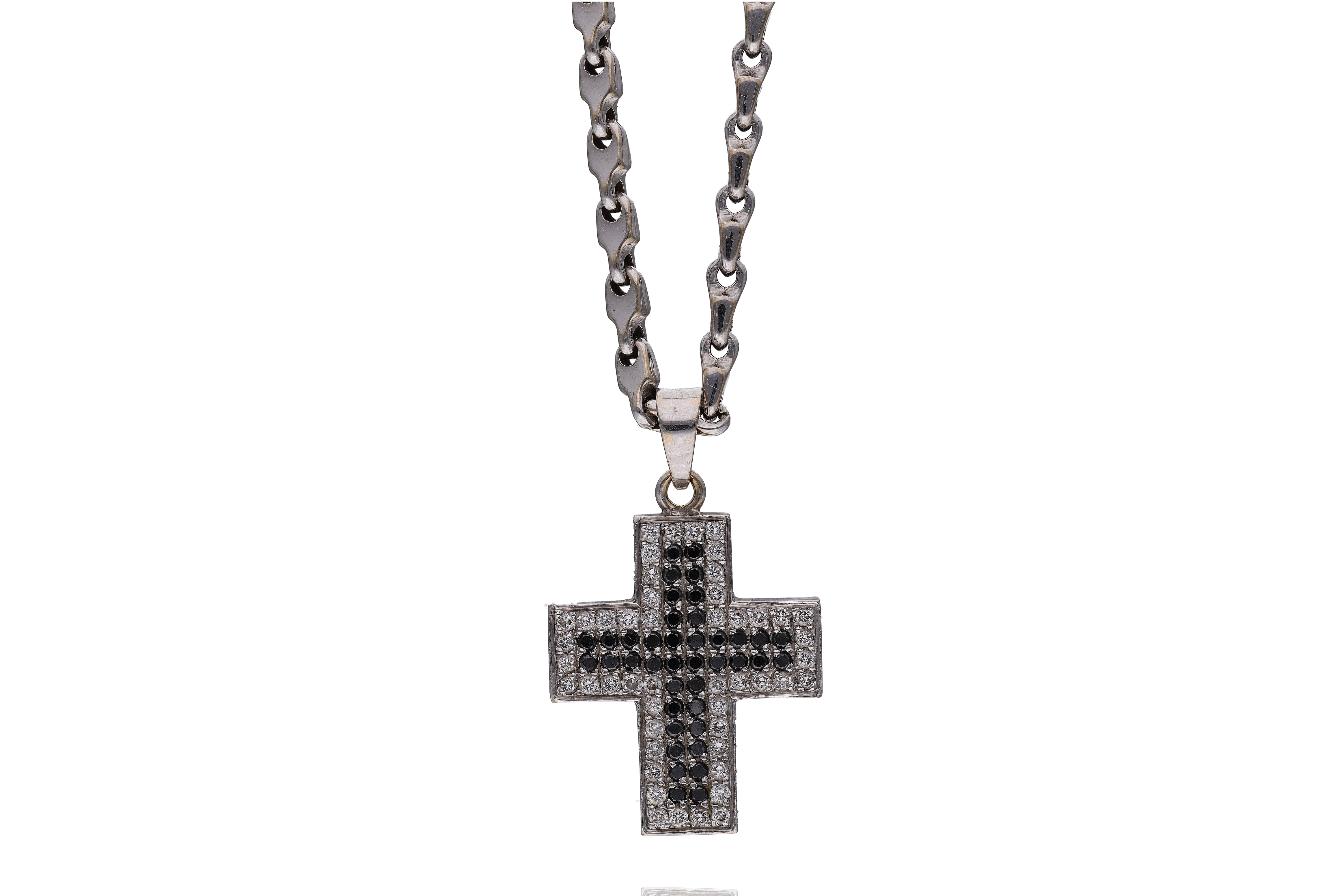 Collana e ciondolo con diamanti, diamanti neri e pietre - Asta Preziosi