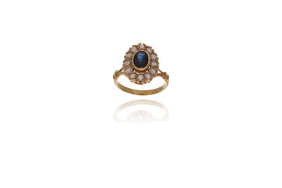 Anello con zaffiro e diamanti - Asta Preziosi Anello con zaffiro e diamanti - Asta Preziosi