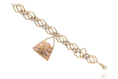 Bracciale con ciondolo e smalti - Asta Preziosi Bracciale con ciondolo e smalti - Asta Preziosi