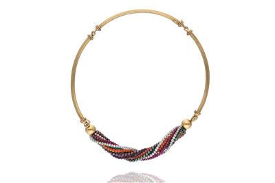 Collana con perle, corallo, ametiste e pietre - Asta Preziosi Collana con perle, corallo, ametiste e pietre - Asta Preziosi