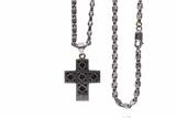 Collana e ciondolo con diamanti, diamanti neri e pietre - Asta Preziosi Collana e ciondolo con diamanti, diamanti neri e pietre - Asta Preziosi