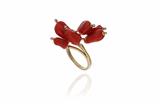 Parure, anello e collana con corallo - Asta Preziosi Parure, anello e collana con corallo - Asta Preziosi