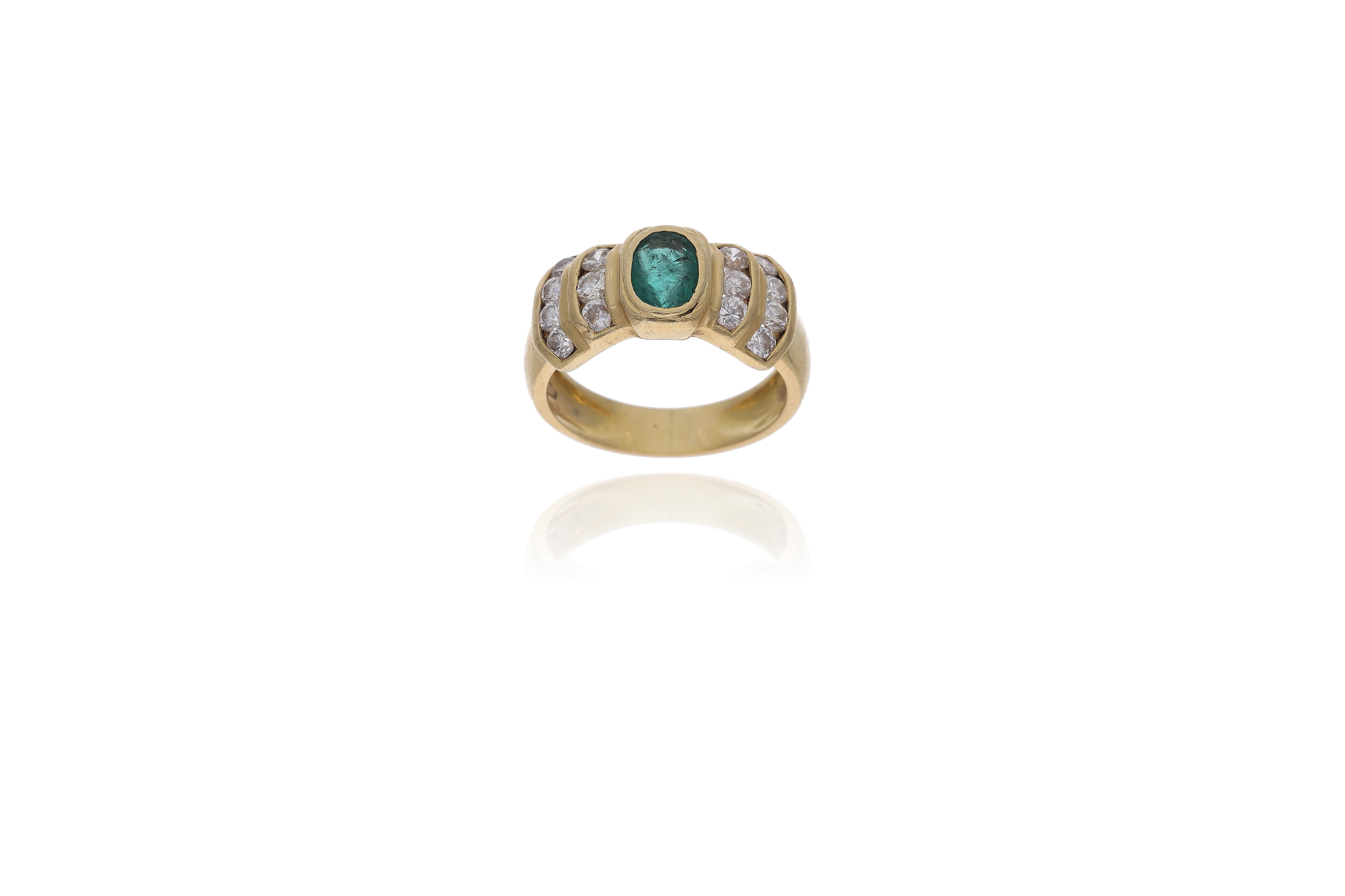Anello con smeraldo e diamanti - Asta Preziosi