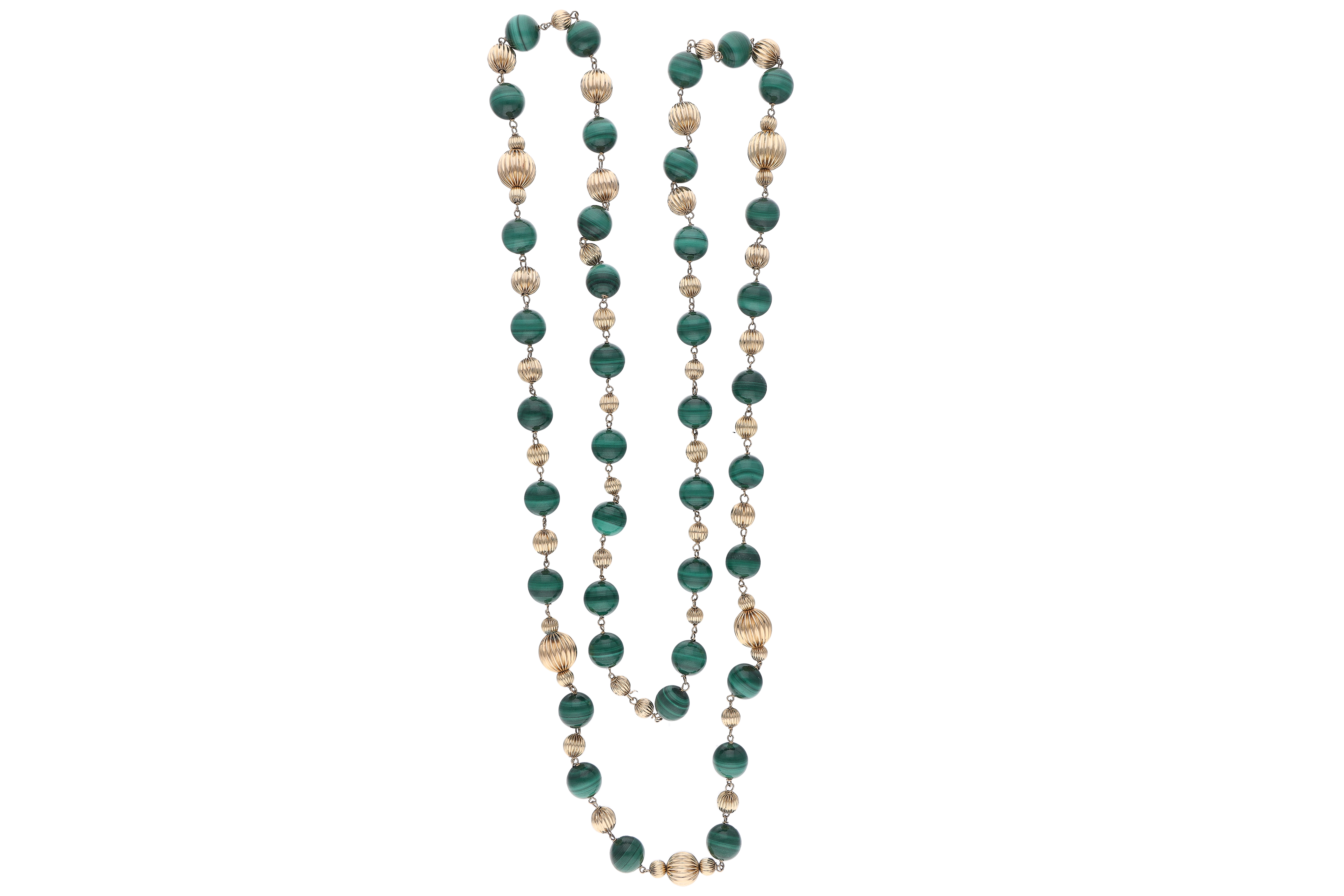 Collana con malachiti - Asta Preziosi