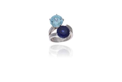 Anello con diamanti e pietre - Asta Preziosi Anello con diamanti e pietre - Asta Preziosi