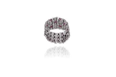 Anello con diamanti, rubini e pietre - Asta Preziosi Anello con diamanti, rubini e pietre - Asta Preziosi