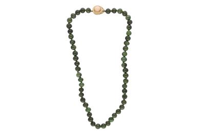 Collana di giada nefrite trattata - Asta Preziosi Collana di giada nefrite trattata - Asta Preziosi