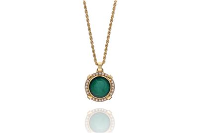 Collana e ciondolo con pietre - Asta Preziosi Collana e ciondolo con pietre - Asta Preziosi