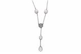 Collana con perle coltivate e diamanti, diamanti gialli e pietre - Asta Preziosi Collana con perle coltivate e diamanti, diamanti gialli e pietre - Asta Preziosi