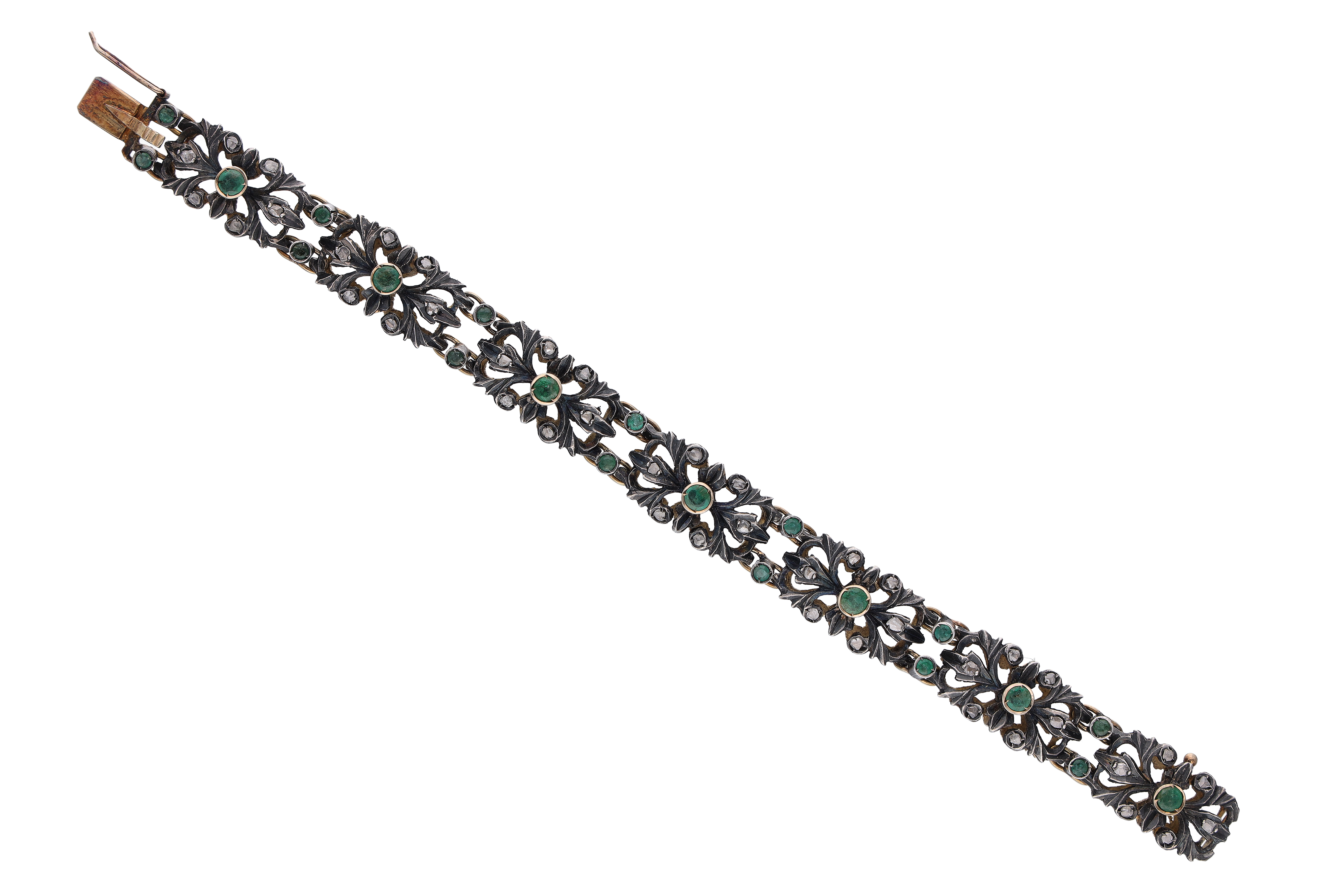 Bracciale con smeraldi e diamanti - Asta Preziosi