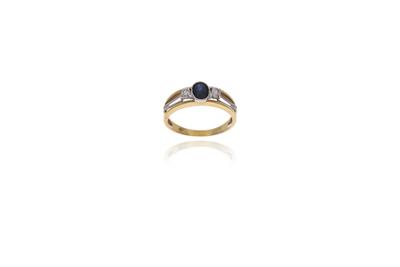 Anello con zaffiro e diamanti - Asta Preziosi Anello con zaffiro e diamanti - Asta Preziosi