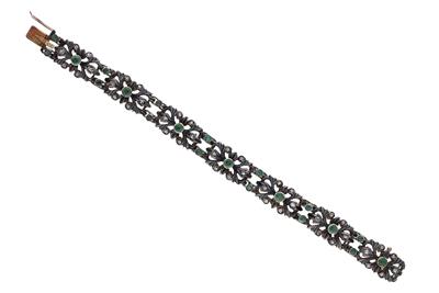 Bracciale con smeraldi e diamanti - Asta Preziosi Bracciale con smeraldi e diamanti - Asta Preziosi
