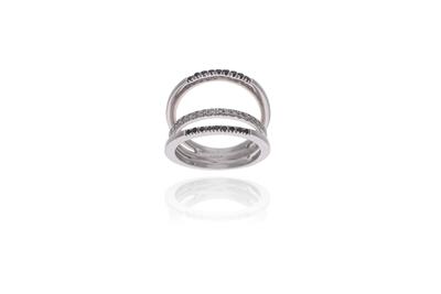 Comete Gioielli anello con diamanti, diamanti neri e pietre - Asta Preziosi Comete Gioielli anello con diamanti, diamanti neri e pietre - Asta Preziosi