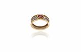 Anello con rubino e diamanti - Asta Preziosi Anello con rubino e diamanti - Asta Preziosi