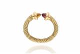 Bracciale con tormalina e quarzo - Asta Preziosi Bracciale con tormalina e quarzo - Asta Preziosi