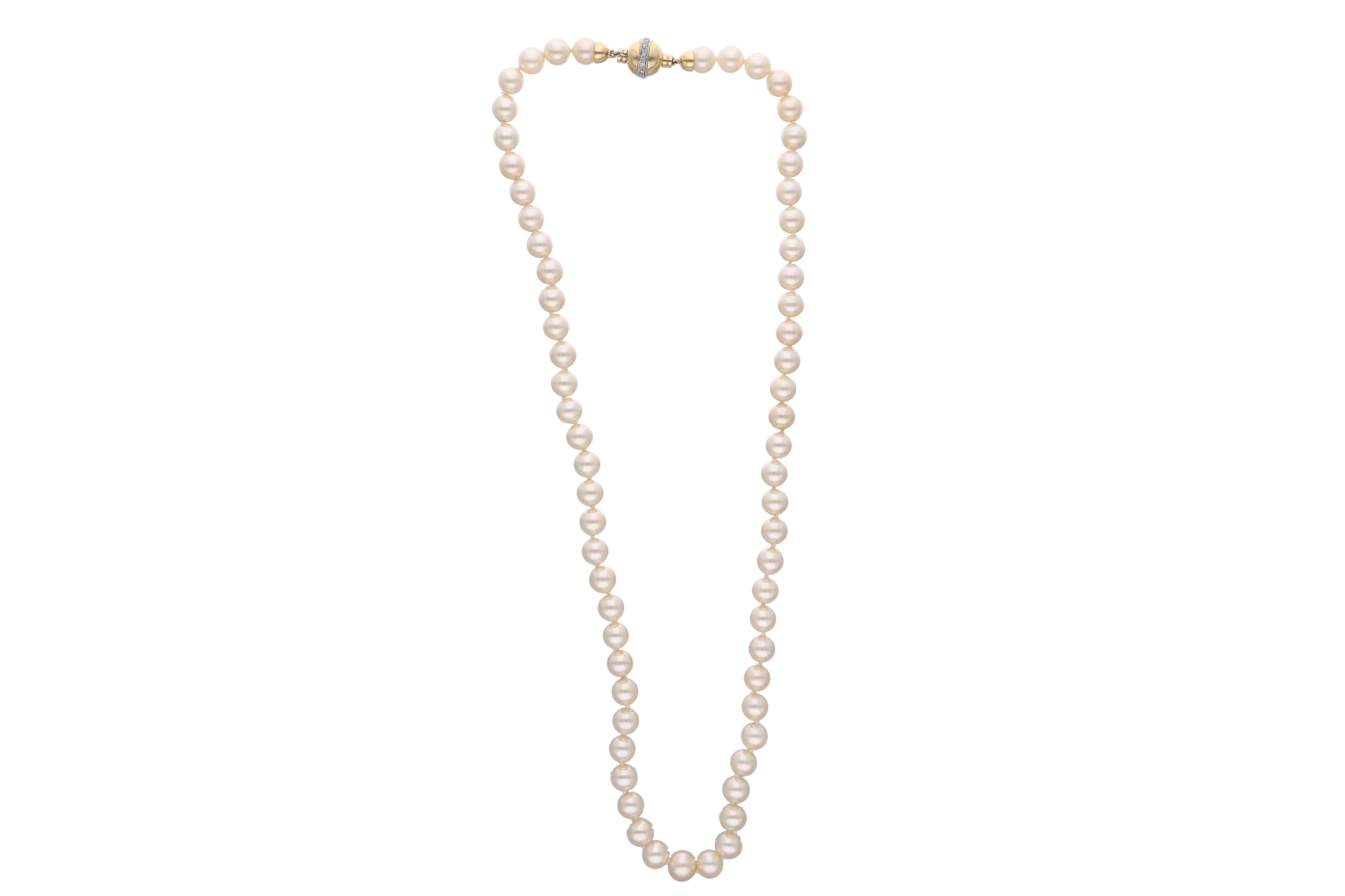 Collana di pietre chiusura oro e diamanti - Asta Preziosi