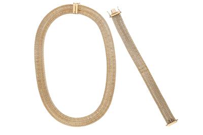 Parure bracciale e collana in oro - Asta Preziosi Parure bracciale e collana in oro - Asta Preziosi