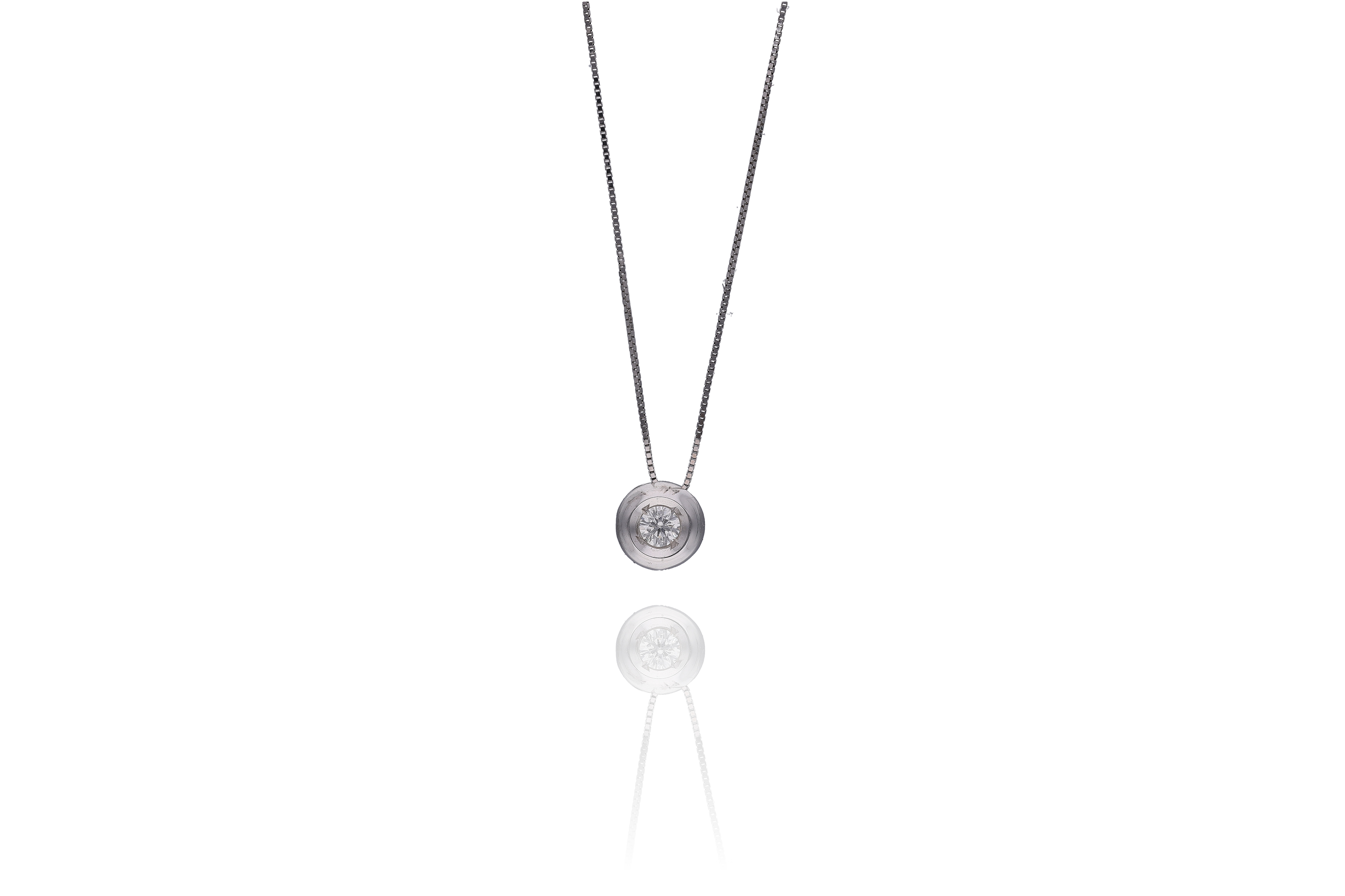 Collana con diamante - Asta Preziosi
