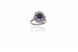 Anello con zaffiro e diamanti - Asta Preziosi Anello con zaffiro e diamanti - Asta Preziosi