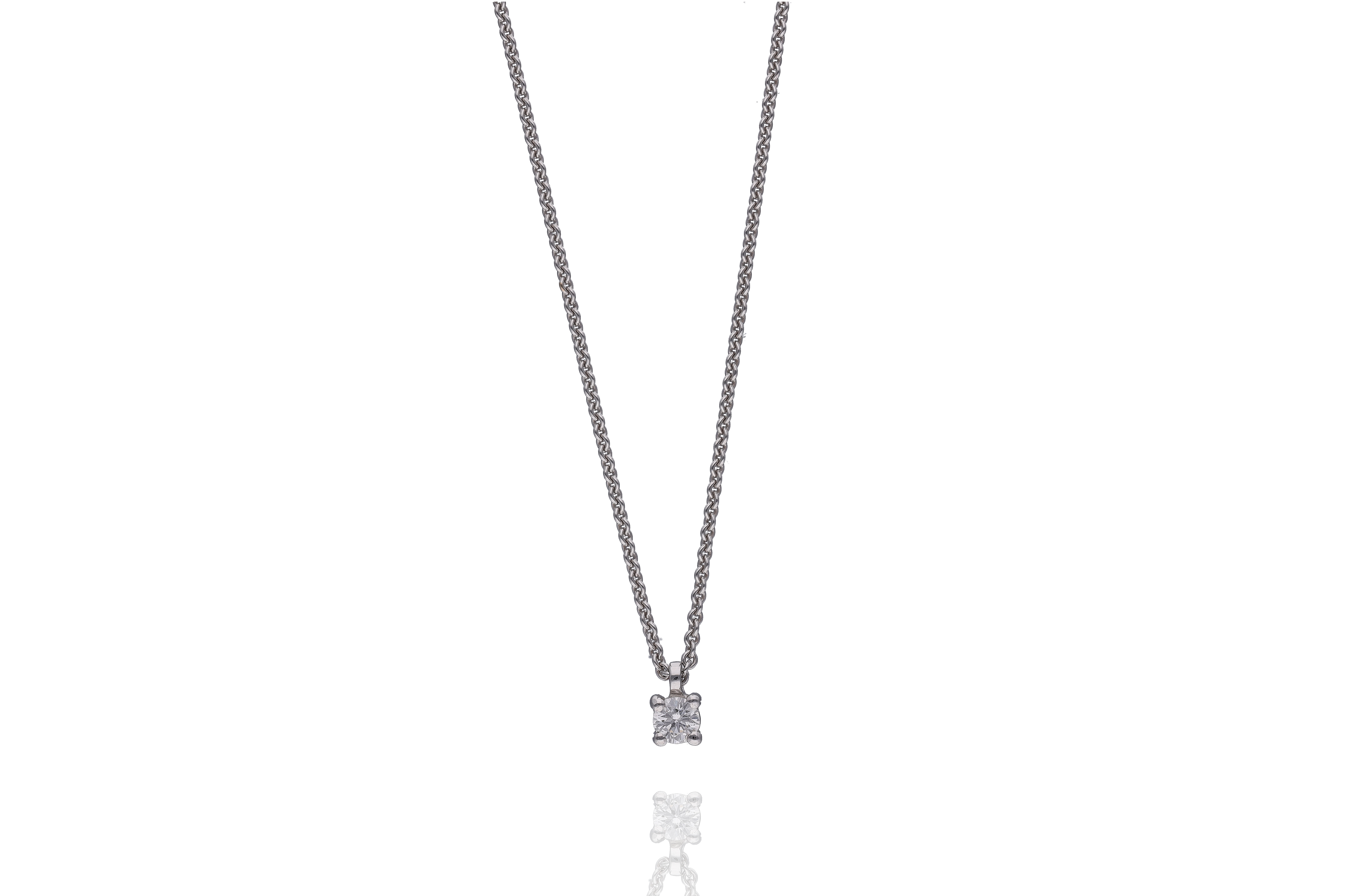 Collana con diamante - Asta Preziosi