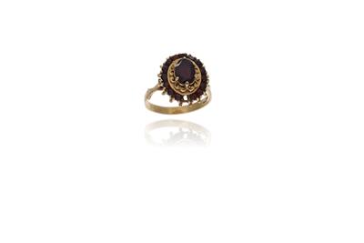 Anello con granati - Asta Preziosi