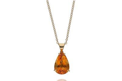 Collana con ciondolo con quarzo - Asta Preziosi Collana con ciondolo con quarzo - Asta Preziosi