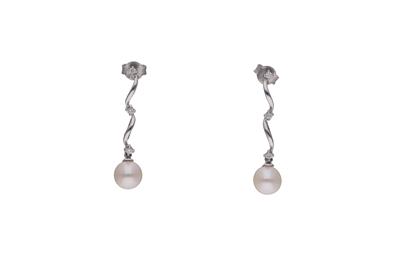 Orecchini con diamanti e perle - Asta Preziosi Orecchini con diamanti e perle - Asta Preziosi
