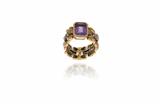 Anello con ametista e diamanti - Asta Preziosi Anello con ametista e diamanti - Asta Preziosi
