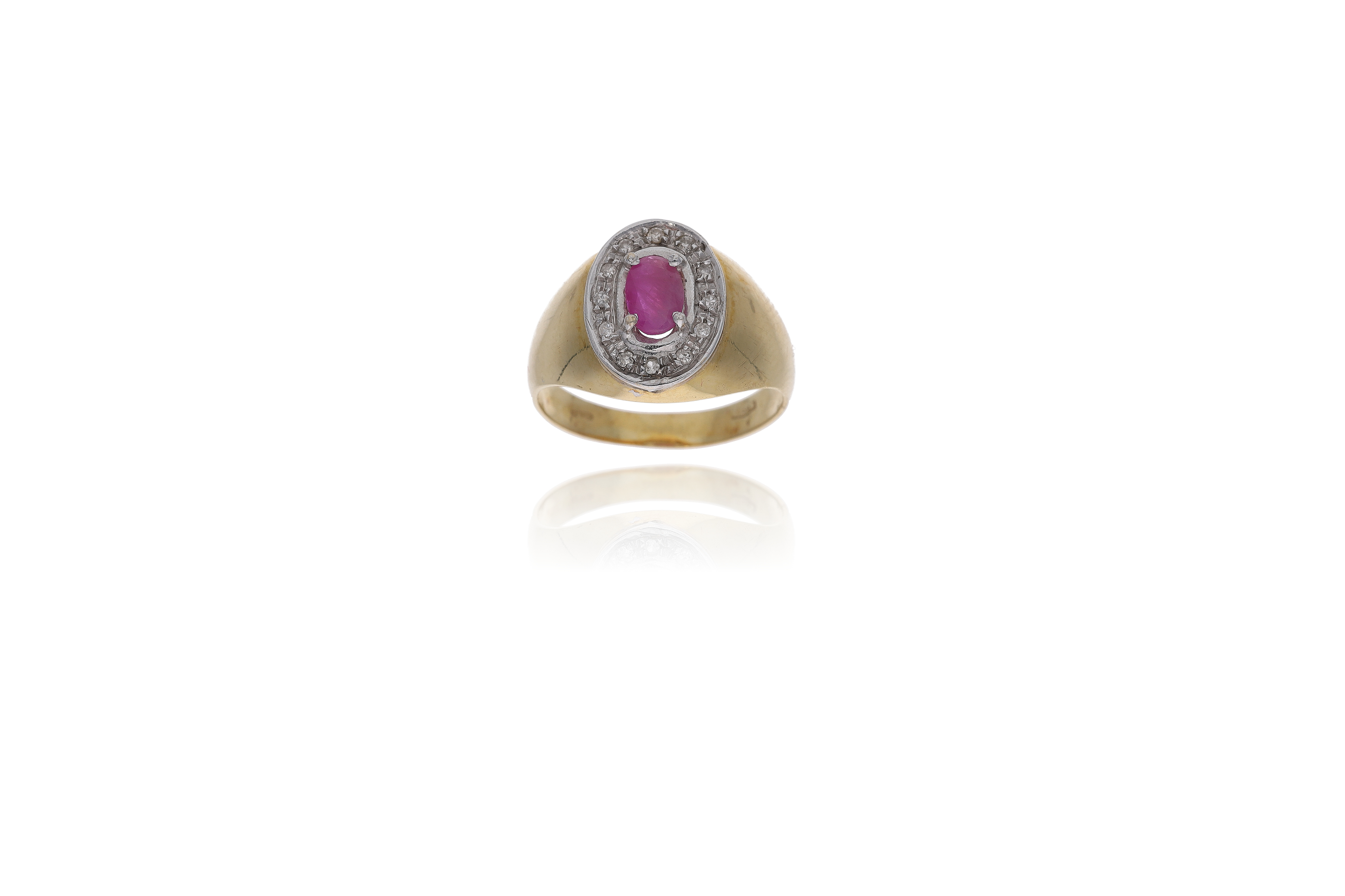 Anello con rubino e diamanti - Asta Preziosi