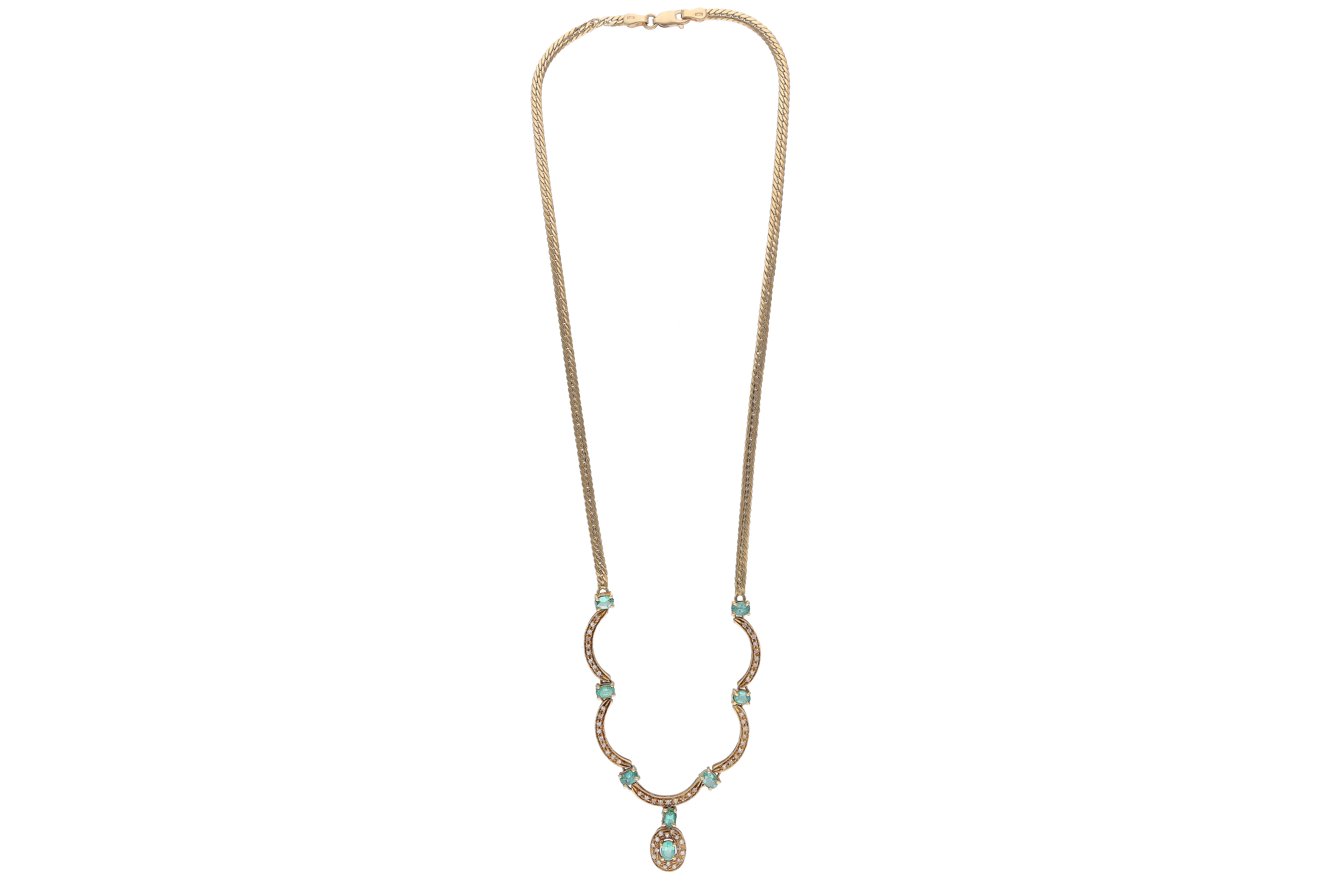Collana con smeraldi e diamanti - Asta Preziosi
