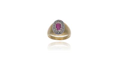 Anello con rubino e diamanti - Asta Preziosi