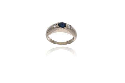 Anello con zaffiro e diamanti - Asta Preziosi Anello con zaffiro e diamanti - Asta Preziosi