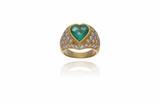 Anello con smeraldo e diamanti - Asta Preziosi Anello con smeraldo e diamanti - Asta Preziosi
